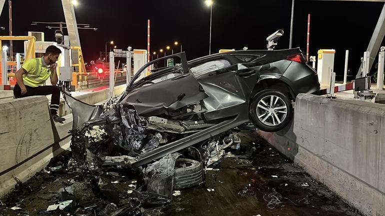 Kuzey Marmara Otoyolunda feci kaza Bariyere çarpan sürücü hayatını kaybetti