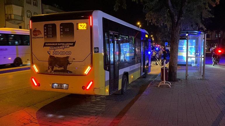 İnegölde polisten kaçan halk otobüsü şoförü alkollü çıktı