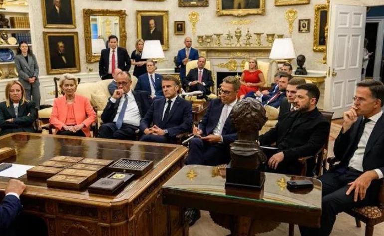 Dünyayı bu yapay zeka görseliyle kandırdılar | Trump liderleri kapıda mı bekletti