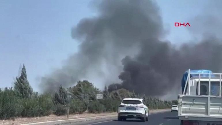 Manisada plastik kasa deposunda yangın paniği