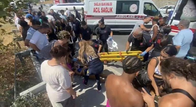 Aydında midibüs devrildi: 7 turist yaralandı