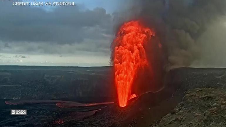 Hawaiideki yanardağ yeniden patladı