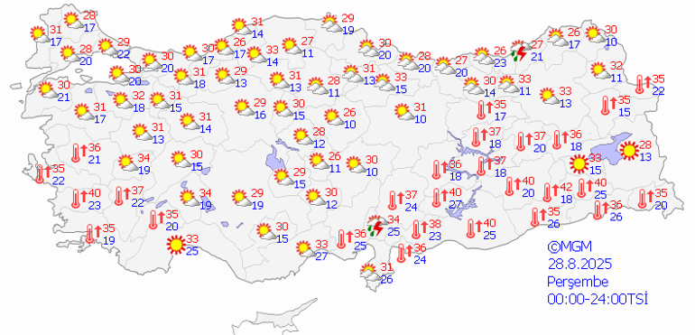 METEOROLOJİDEN SON UYARI: YAĞIŞ GELİYOR 28 Ağustos Hava Durumu Raporu Hangi İllerde Sağanak Bekleniyor