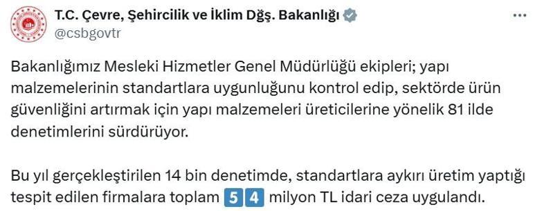 Aykırı üretim gerçekleştiren firmalara 54 milyon TL idari ceza