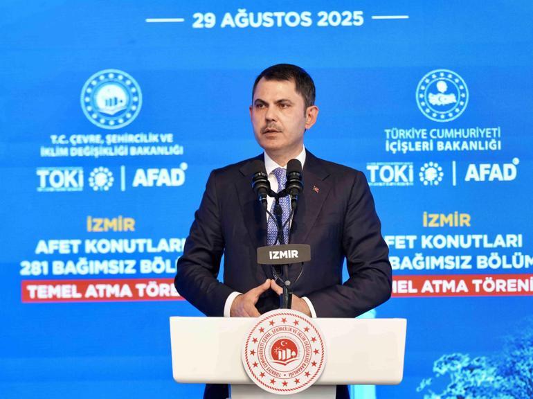 İzmir Ödemiş’te afet konutlarının temeli atıldı Bakan Kurum: 1 yıl içinde tüm evleri teslim edeceğiz