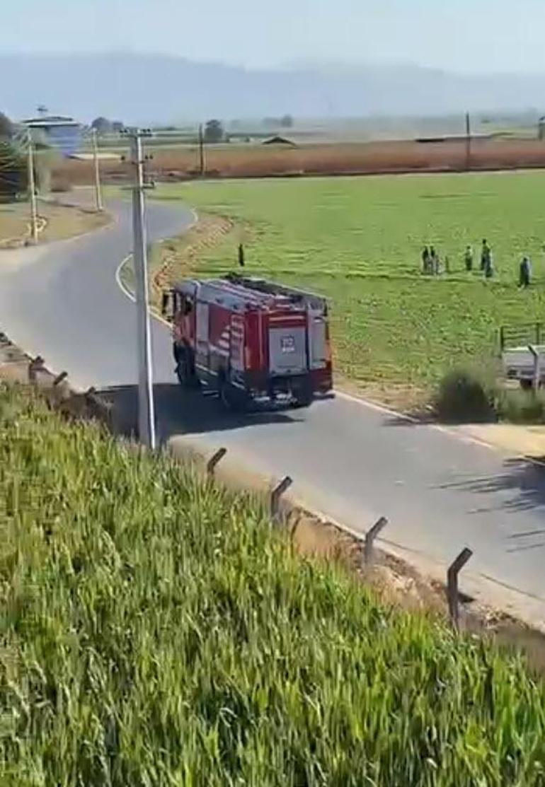 Eğitim için havalanan helikopter mısır tarlasına düştü: Pilot hayatını kaybetti