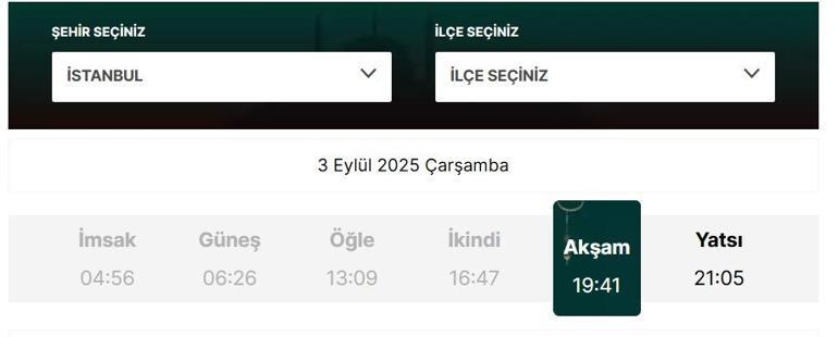 3 EYLÜL AKŞAM EZANI SAAT KAÇTA Mevlid Kandili Orucu Akşam Ezanı Saati Ne Diyanete Göre İl İl Ezan Saatleri