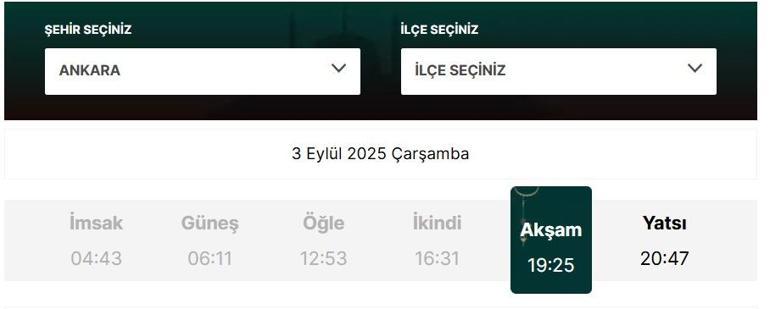 3 EYLÜL AKŞAM EZANI SAAT KAÇTA Mevlid Kandili Orucu Akşam Ezanı Saati Ne Diyanete Göre İl İl Ezan Saatleri