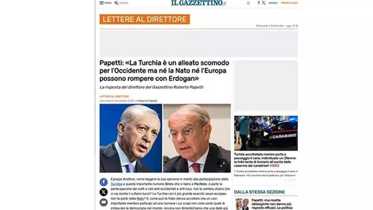 İtalyan gazetesinden dikkat çeken analiz: TÜRKİYESİZ DÜNYA DÜZENİ DÜŞÜNÜLEMEZ