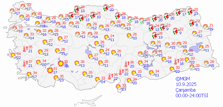 10 EYLÜL HAVA DURUMU: İstanbul, Ankara, İzmir ve Tüm İllerde Son Durum: Bugün Hava Nasıl Olacak