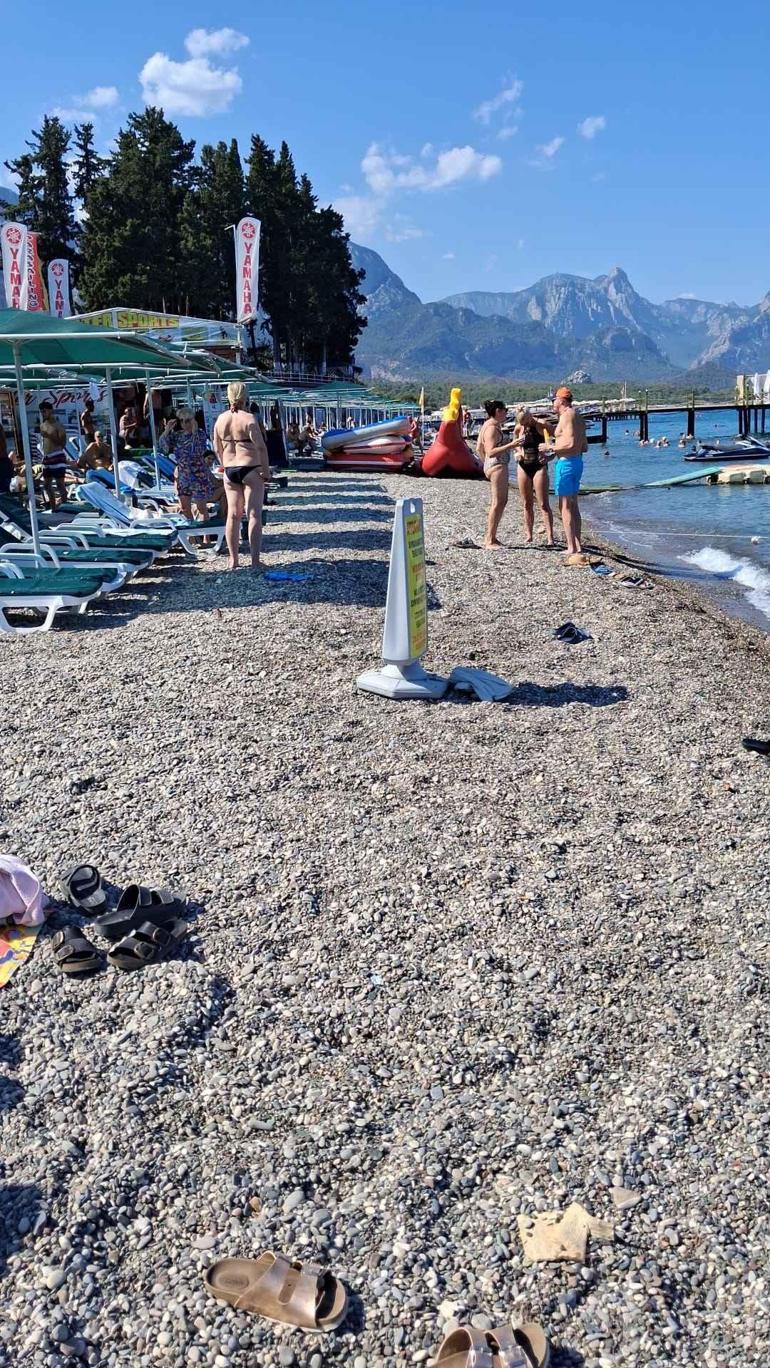 Sanal medyadaki görüntüler sonrası Kemerdeki halk plajına denetim