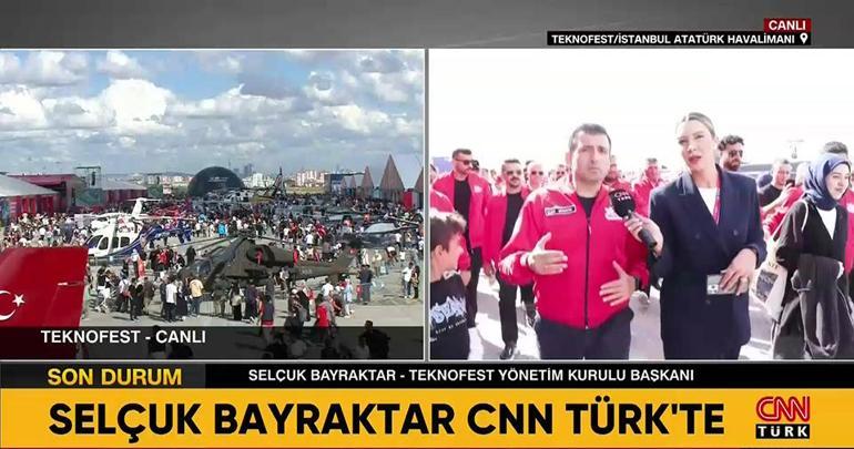 İstanbuldaki TEKNOFESTe büyük ilgi Selçuk Bayraktar CNN TÜRKte: Türkiye için en büyük tehdit...