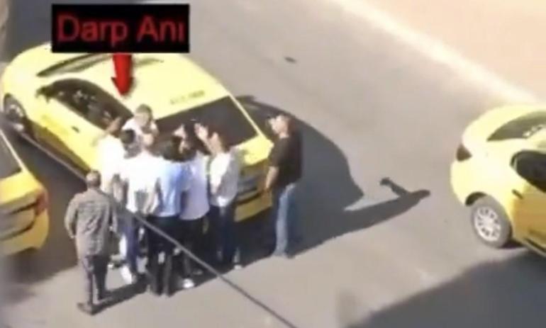 Müşteri kavgasında taksicilerden meslektaşlarına meydan dayağı