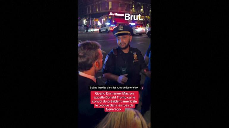 Macron, New York’ta Trumpın konvoyu yüzünden yolda kaldı Telefona sarıldı: “Bil bakalım ne oldu Trump…”