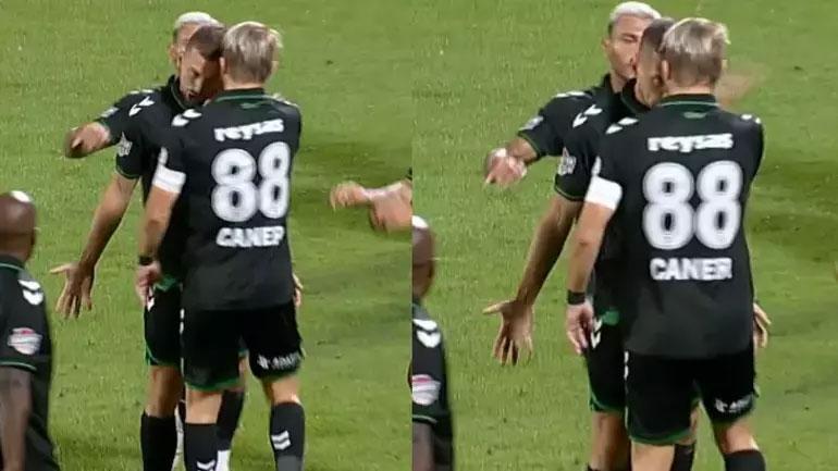 Caner Erkinden takım arkadaşına tokat Kırmızı kart gördü, çılgına döndü