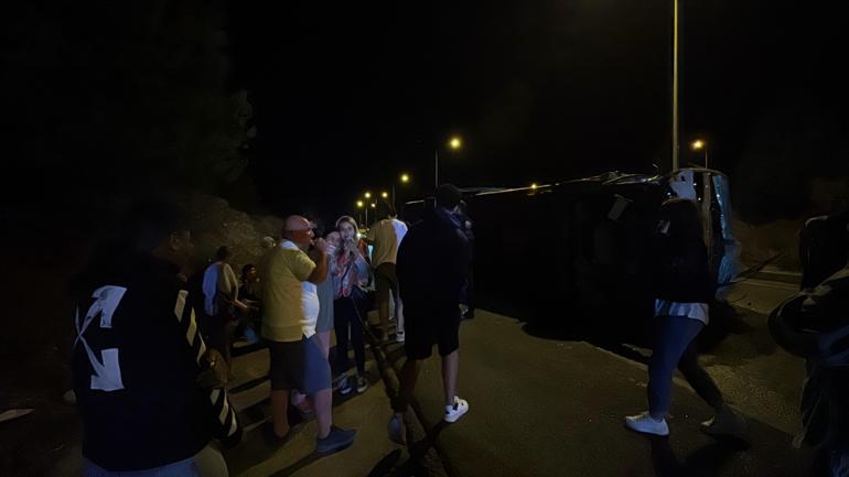 Muğla’da yolcu otobüsü devrildi: 5 yaralı