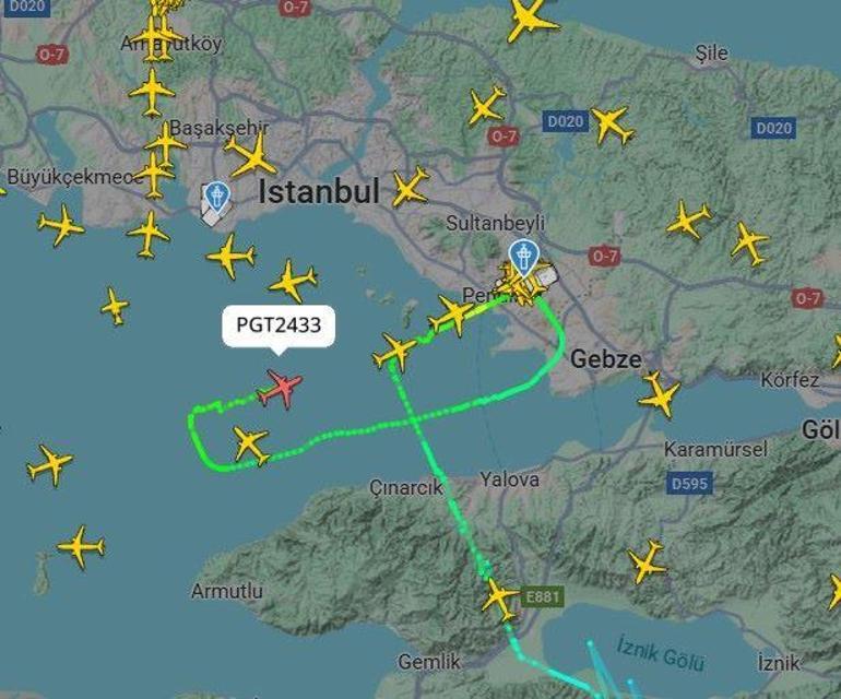 Kuş sürüsü pisti vurdu, uçaklar havada bekledi