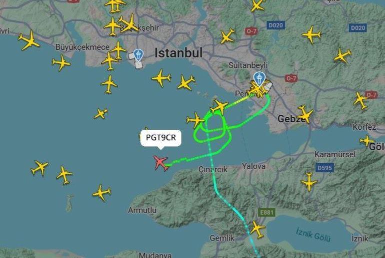 Kuş sürüsü pisti vurdu, uçaklar havada bekledi