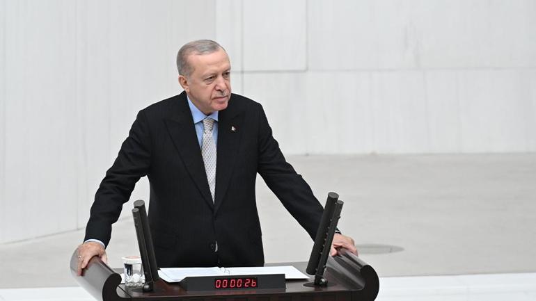SON DAKİKA... Mecliste yeni yasama yılı başladı Cumhurbaşkanı Erdoğandan açıklamalar: Filistin davasına ömrümüzü adadık