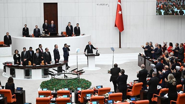 SON DAKİKA... Mecliste yeni yasama yılı başladı Cumhurbaşkanı Erdoğandan açıklamalar: Filistin davasına ömrümüzü adadık