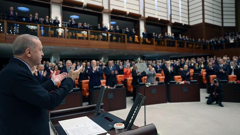 SON DAKİKA... Mecliste yeni yasama yılı başladı Cumhurbaşkanı Erdoğandan açıklamalar: Filistin davasına ömrümüzü adadık