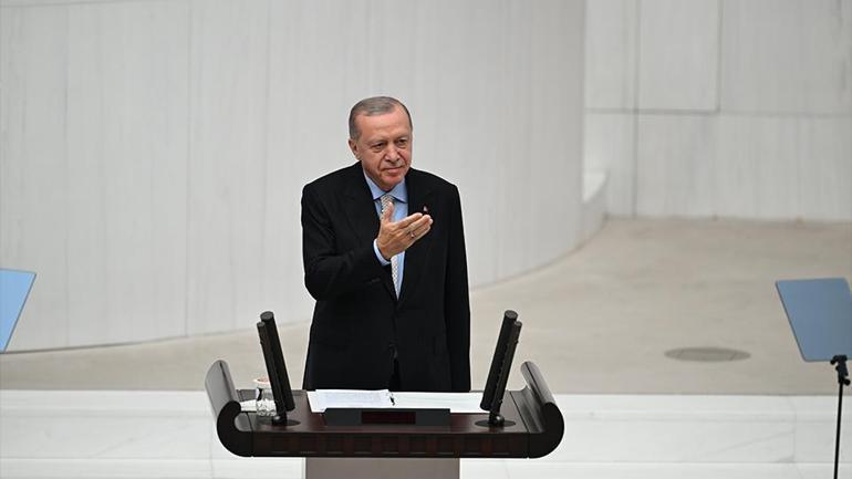 SON DAKİKA... Mecliste yeni yasama yılı başladı Cumhurbaşkanı Erdoğandan açıklamalar: Filistin davasına ömrümüzü adadık