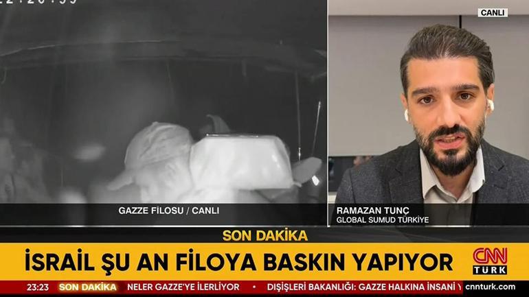 İsrail’in Küresel Sumud Filosu’na baskını CNN TÜRK canlı yayınında