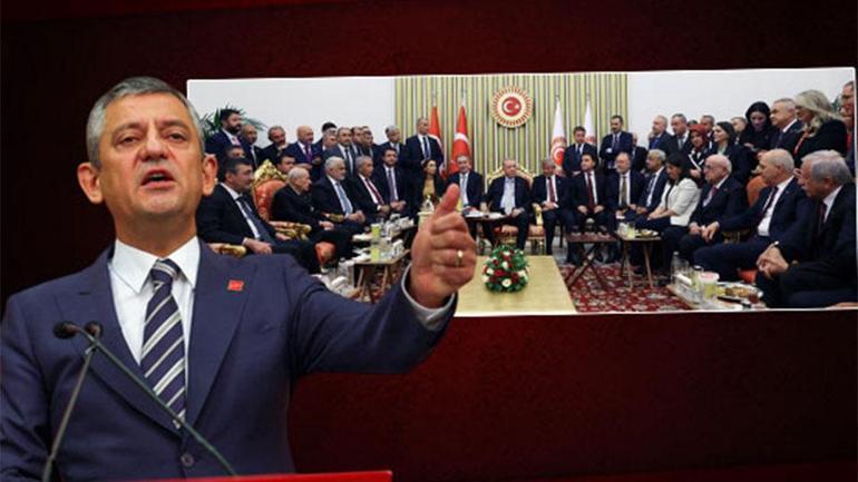 CHP lideri Özelden Meclis resepsiyonunda Cumhurbaşkanıyla sohbete yorum