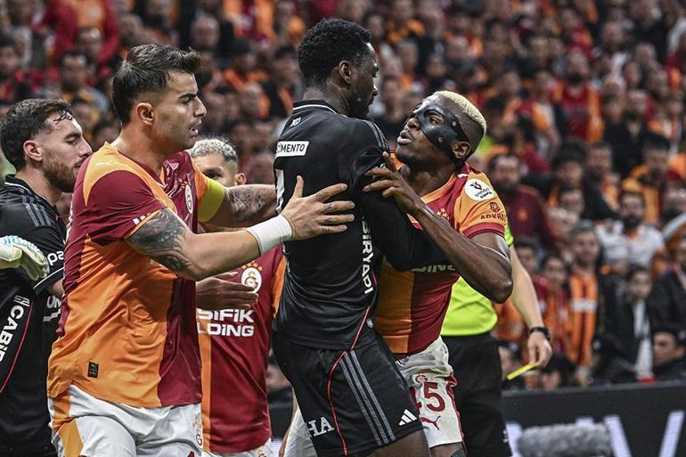 Galatasaray-Beşiktaş derbisinde sinirler gerildi: Osimhen çileden çıktı