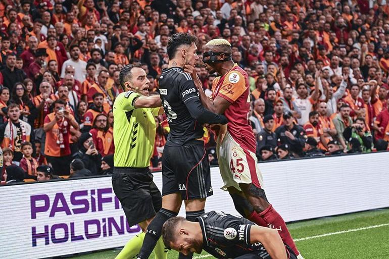 Galatasaray-Beşiktaş derbisinde sinirler gerildi: Osimhen çileden çıktı