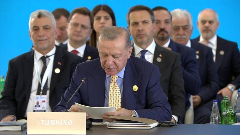 Azerbaycanda Türk Devletleri Zirvesi Cumhurbaşkanı Erdoğan: Suriyenin güvenliği olmazsa olmaz