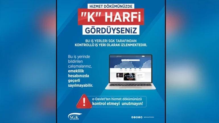 SGKdan kod uyarısı: Bu harfe dikkat Emeklilik iptal edilebilir