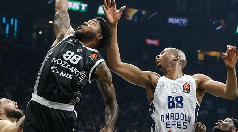 Anadolu Efes, Partizan deplasmanında mağlup