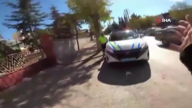 Motosikletliyi çarparak durdurmuşlardı… Kaçan motosikletliye 4 suçtan ceza, polislere idari işlem