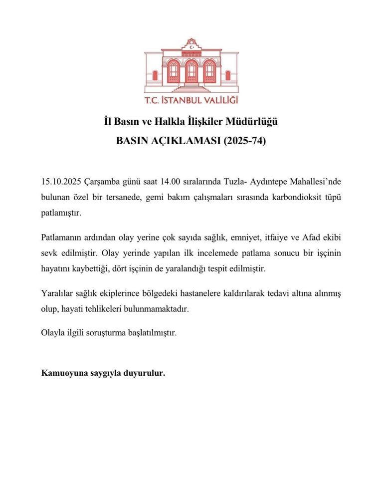 SON DAKİKA | Tuzladaki tersanede facia Geminin makine dairesinde patlama: Ölü ve yaralılar var
