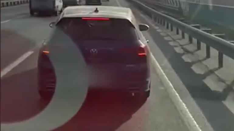 Ambulansa yol vermeyen sürücü yakalandı