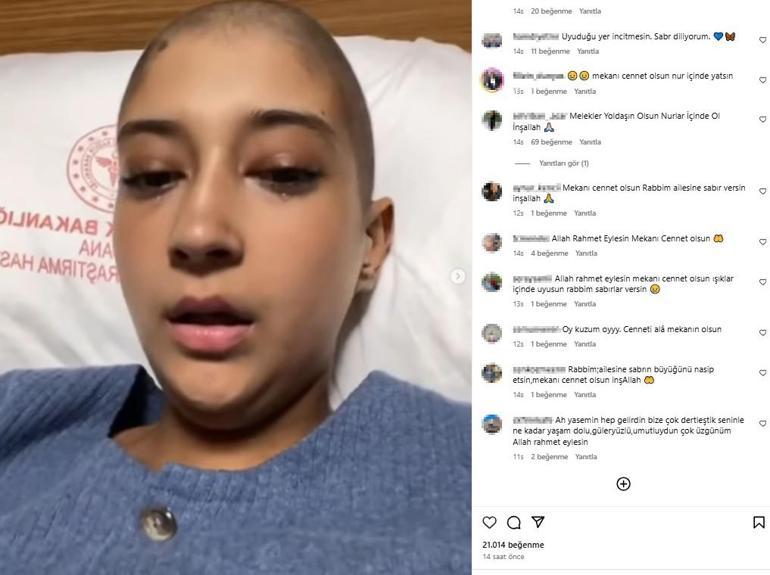 19 yaşındaki Yasemin, lösemiyle mücadelesini kaybetti Veda şarkısı hem onu hem izleyenleri ağlattı: Söyleyin Gidiyorum
