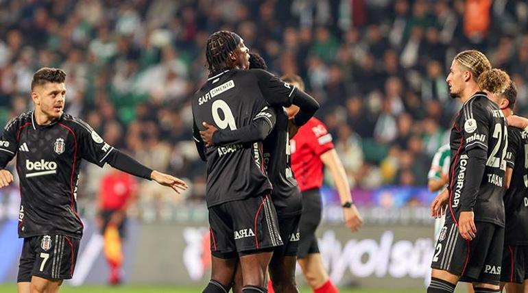 Beşiktaş, Konya’da 3 puanı aldı Konyaspor…