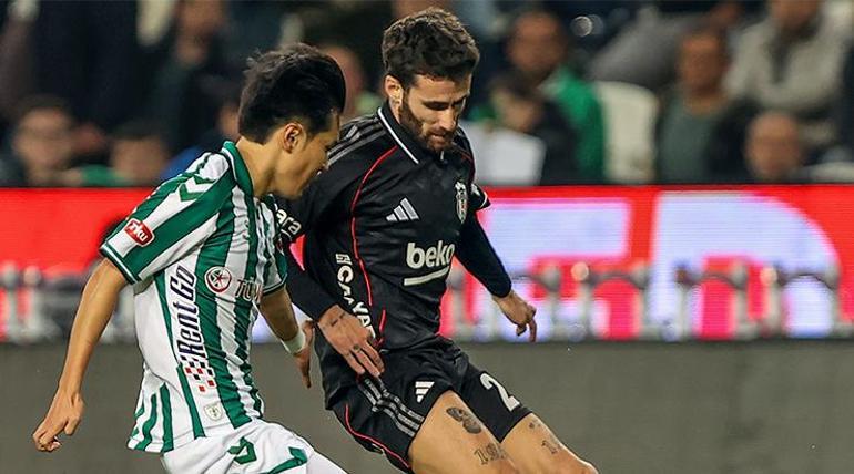 Beşiktaş, Konya’da 3 puanı aldı Konyaspor…