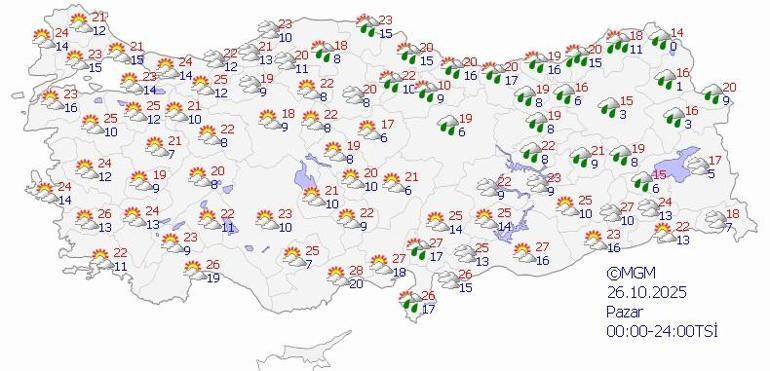HAVA DURUMU SON DAKİKA 24 EKİM 2025 | Bugün hava nasıl olacak Meteoroloji kuvvetli geliyor diyerek uyardı: İstanbul, Kocaeli, Sakarya...