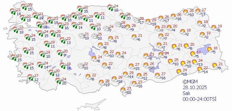 HAVA DURUMU SON DAKİKA 24 EKİM 2025 | Bugün hava nasıl olacak Meteoroloji kuvvetli geliyor diyerek uyardı: İstanbul, Kocaeli, Sakarya...