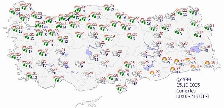 HAVA DURUMU SON DAKİKA 24 EKİM 2025 | Bugün hava nasıl olacak Meteoroloji kuvvetli geliyor diyerek uyardı: İstanbul, Kocaeli, Sakarya...