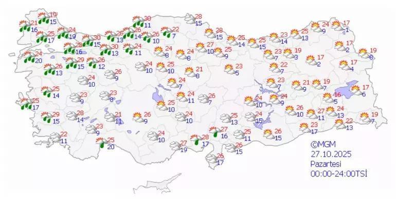 Dikkat Meteorolojiden İstanbul, Kocaeli ve Sakarya dahil birçok ile uyarı Kuvvetli yağış alarmı