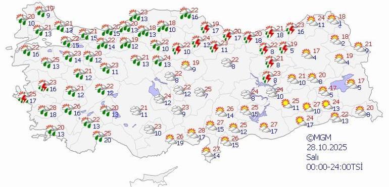 SON DAKİKA HAVA DURUMU HABERLERİ 27 EKİM 2025 | Meteoroloji saat verdi Kuvvetli geliyor: İzmir, Manisa... Bugün hava nasıl olacak