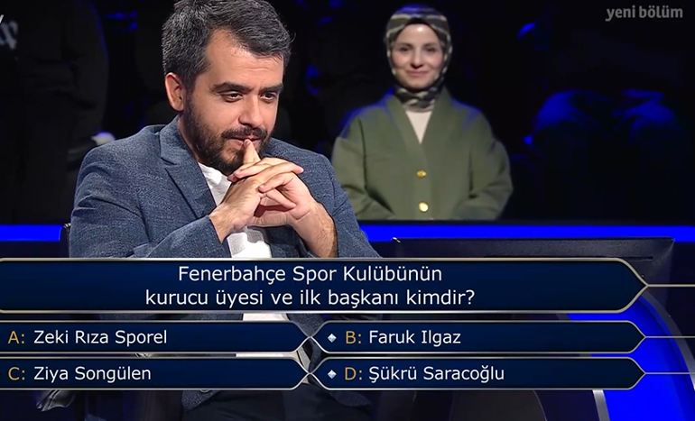 Fenerbahçe Spor Kulübünün kurucu üyesi ve ilk başkanı kimdir KİM MİLYONER OLMAK İSTERDE 1 MİLYON TLLİK SORU