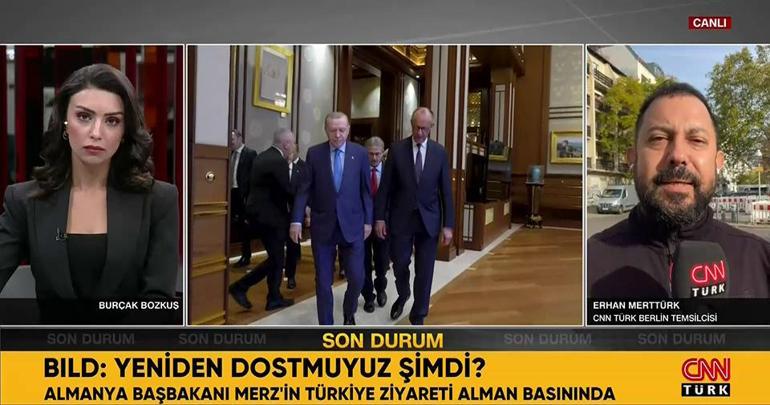 Merzin Türkiye ziyareti Alman basınında Bild: Yeniden dost muyuz şimdi