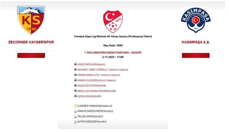 KAYSERİSPOR KASIMPAŞA CANLI ŞİFRESİZ İZLE Kayserispor Kasımpaşa Maçı Hangi Kanalda, Saat Kaçta İşte İlk 11ler...