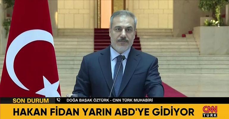 Son Dakika: Dışişleri Bakanı Hakan Fidan yarın ABDye gidiyor