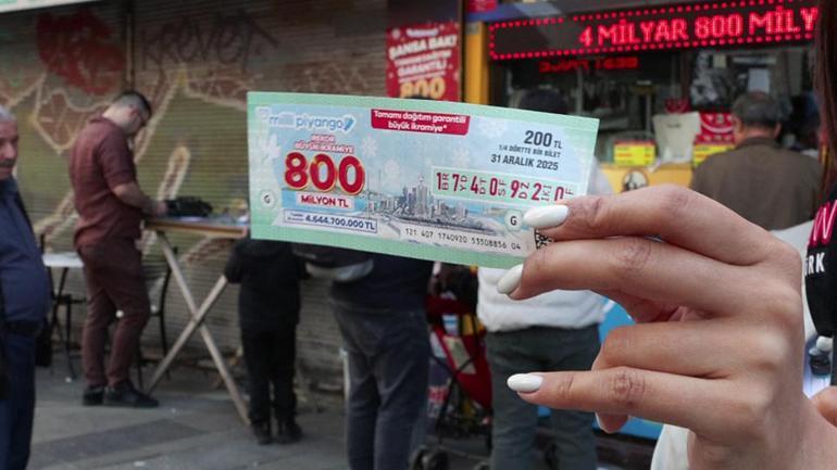  Büyük ikramiye 800 milyon lira