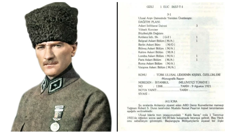 ABD’nin Mustafa Kemal Atatürk raporu: İLK GÖRÜŞTE ETKİLİYORDU